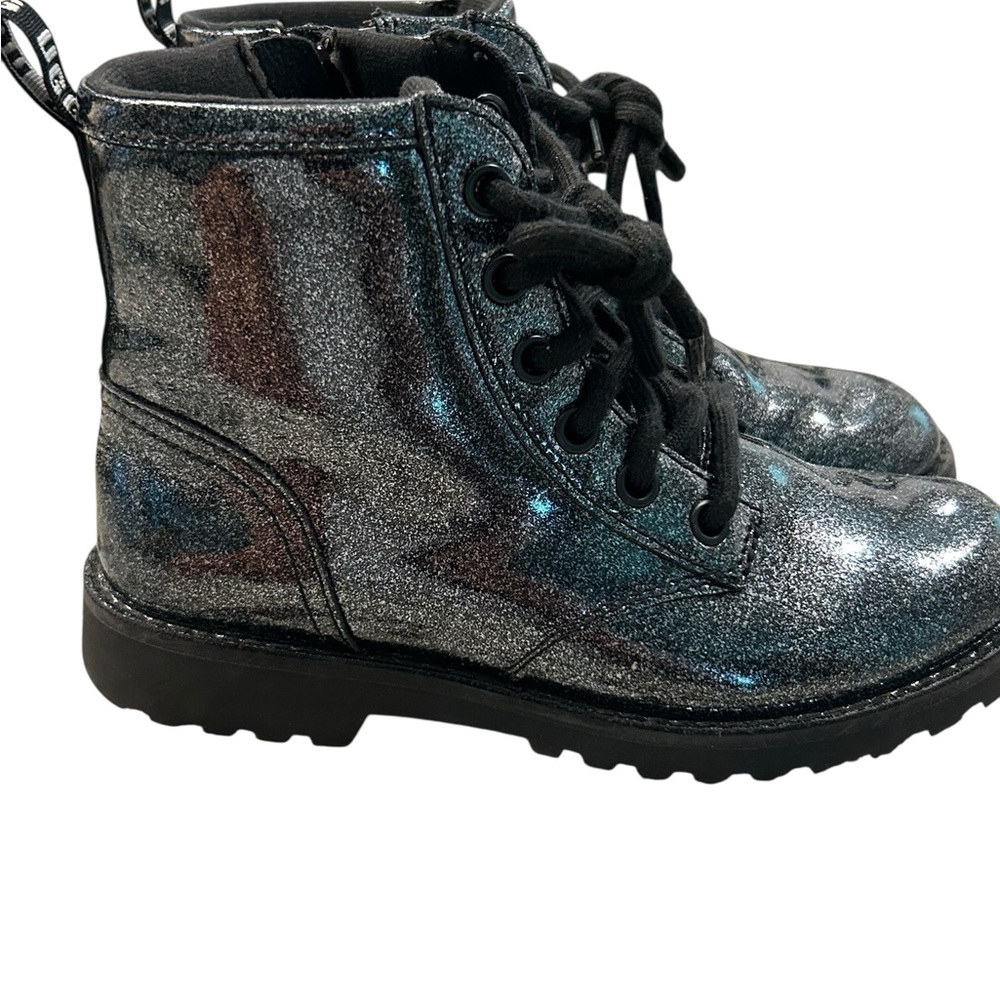 UGG Ryann Kids Sparkle‎ Zip-Down Combat Boots